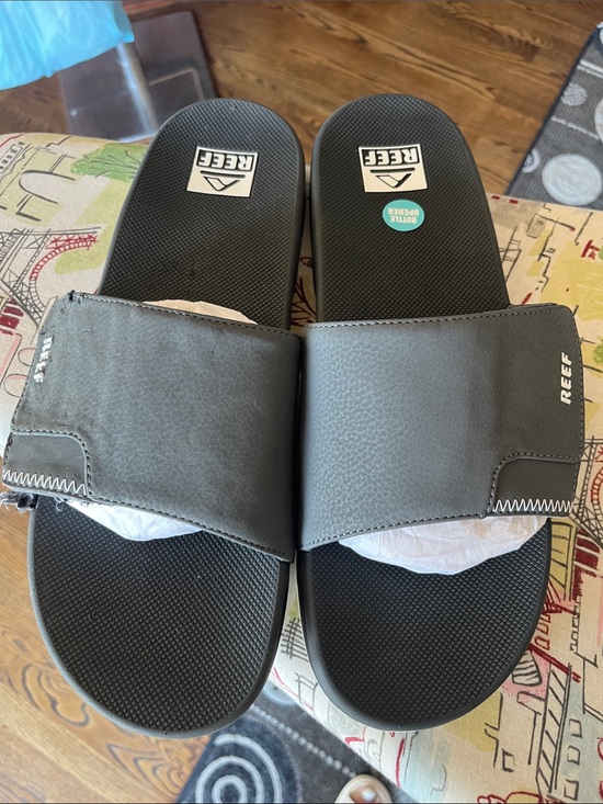 Reef Other - Reef Men’s Fanning, Shadow Grey Slide Sandals